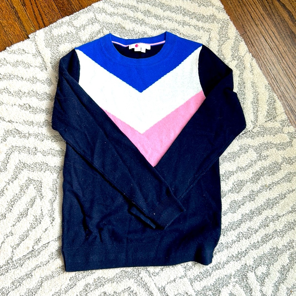 Boden chevron cashmere sweater (XS)